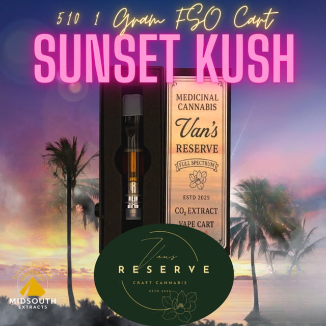 Vape Cart | Sunset Kush |  Van's Reserve