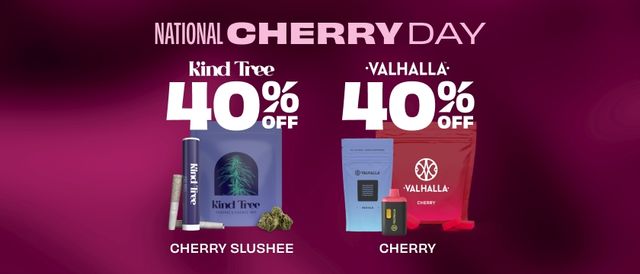 Cannabis Promo, Cannabis Sales, Cannabis Discounts, Cannabis on Sale, 40% Off Select Cherry Products