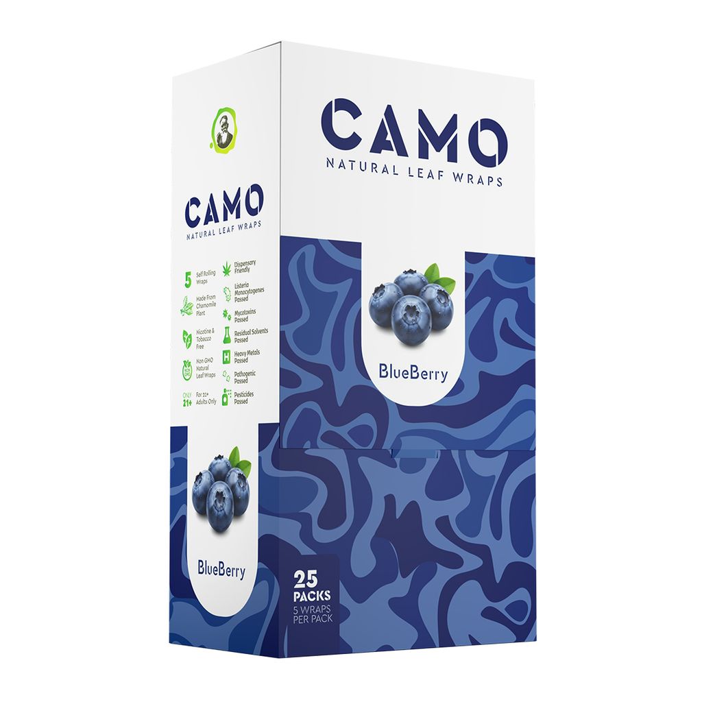 CAMO Natural Leaf Wraps | Blueberry