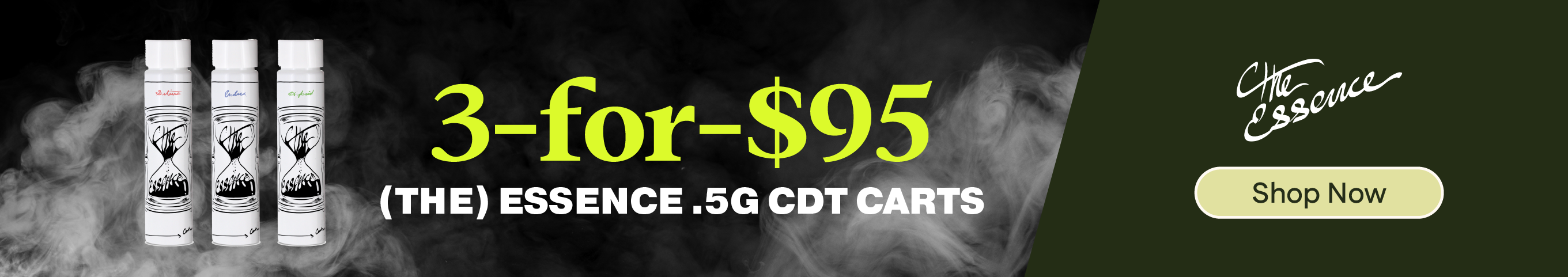 3-for-$95 (the) Essence 0.5g CDT Cartridges