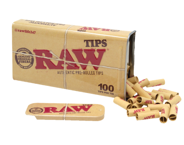 Pre-Rolled Tips Tin Raw