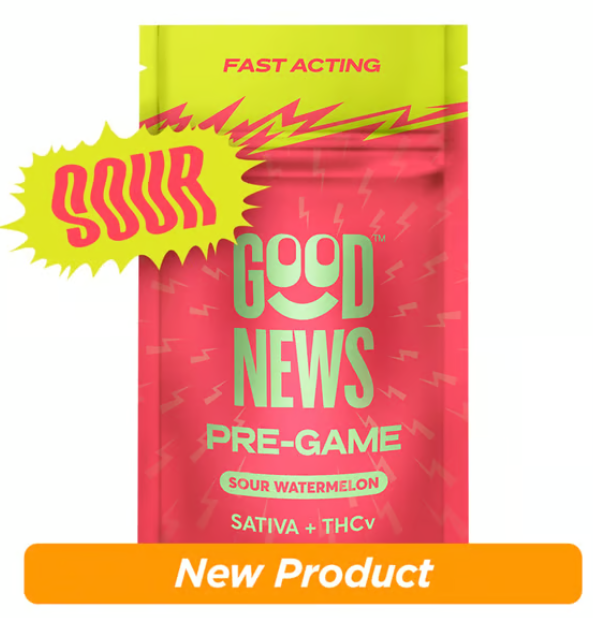 Pre-Game Sour Watermelon 2:1 (THC:THCV) Good News Pre-Game Sour Watermelon 2:1 (THC:THCV) Good News