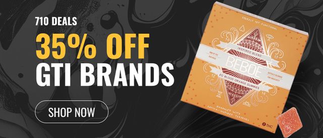 Cannabis Promo, Cannabis Sales, Cannabis Discounts, Cannabis on Sale, 35% Off Rythm, Good Green, &Shine & More GTI