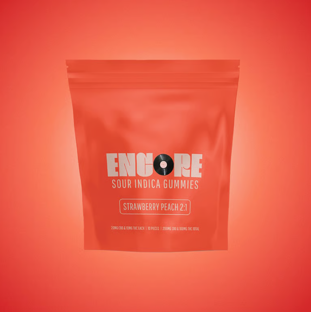 Sour Strawberry Peach 2:1 CBD:THC Encore 