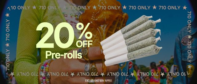 Cannabis Promo, Cannabis Sales, Cannabis Discounts, Cannabis on Sale, Daily Deal ~ Friday ~ 20% Off Pre-Rolls