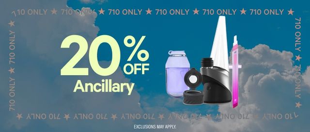 Cannabis Promo, Cannabis Sales, Cannabis Discounts, Cannabis on Sale, 20% Off Ancillary