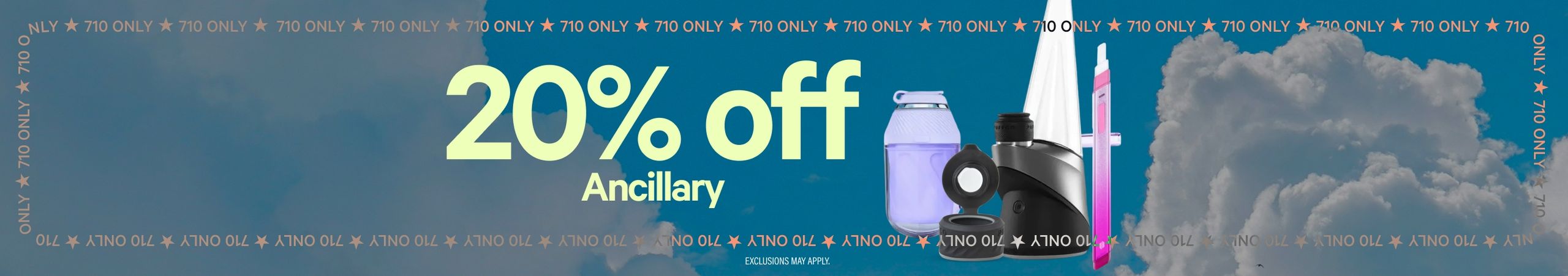 Cannabis Promo, Cannabis Sales, Cannabis Discounts, Cannabis on Sale, 20% Off Ancillary