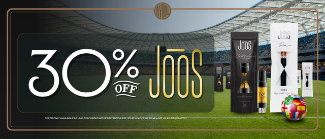Cannabis Promo, Cannabis Sales, Cannabis Discounts, Cannabis on Sale, Joos 30% Off!