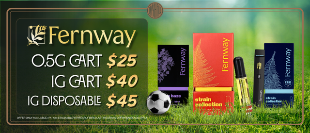 Cannabis Promo, Cannabis Sales, Cannabis Discounts, Cannabis on Sale, Fernway Vape Sale!