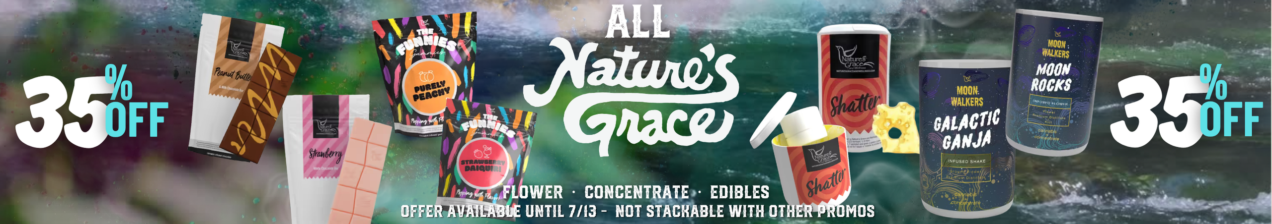 Cannabis Promo, Cannabis Sales, Cannabis Discounts, Cannabis on Sale, Nature's Grace & Wellness 35%