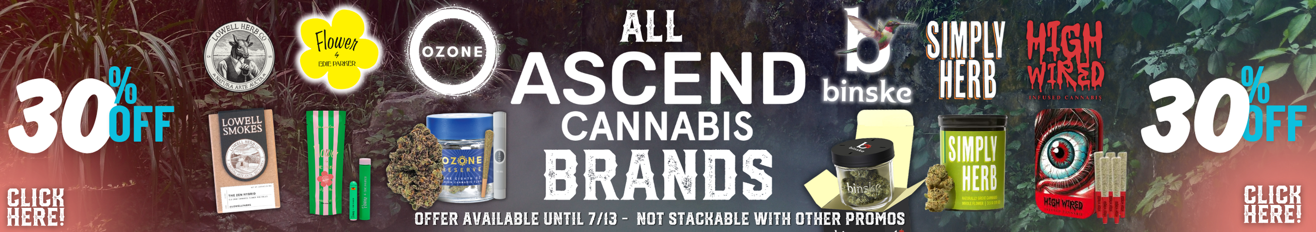 Cannabis Promo, Cannabis Sales, Cannabis Discounts, Cannabis on Sale, 🔥 Ascend Brands 30% Off 🔥