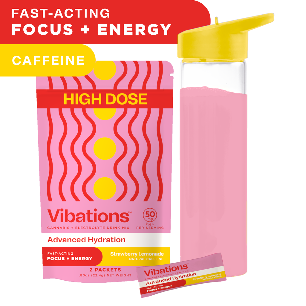 Vibations Strawberry Lemonade Drink Beverage Edible, 50mg, 2pk