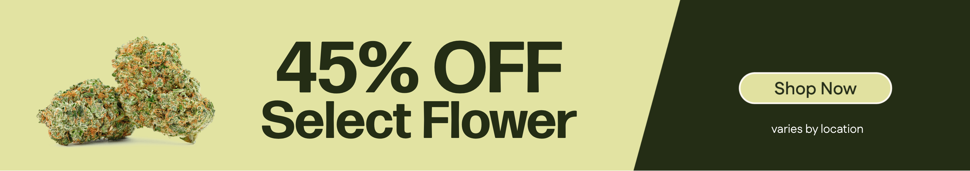 45% Off Select Flower