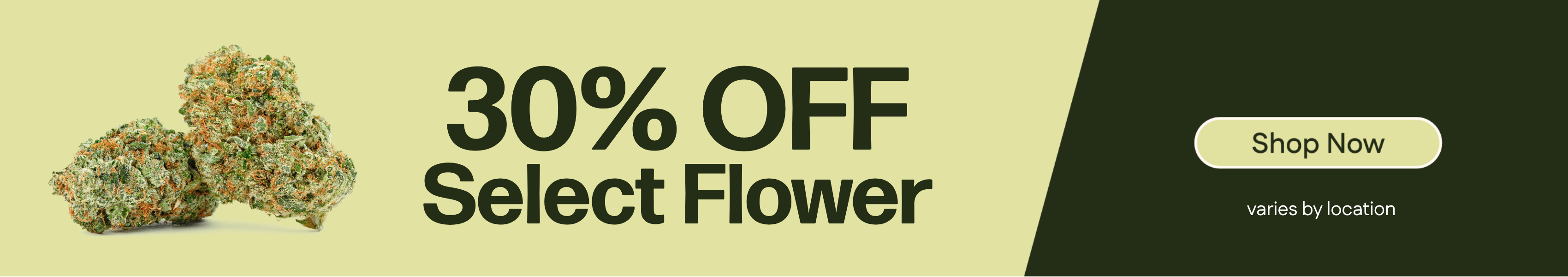 30% Off Select Flower