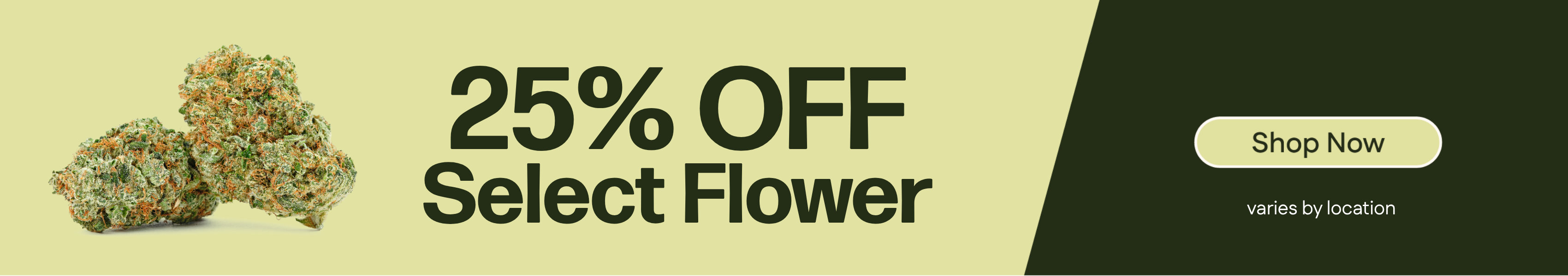 25% Off Select Flower