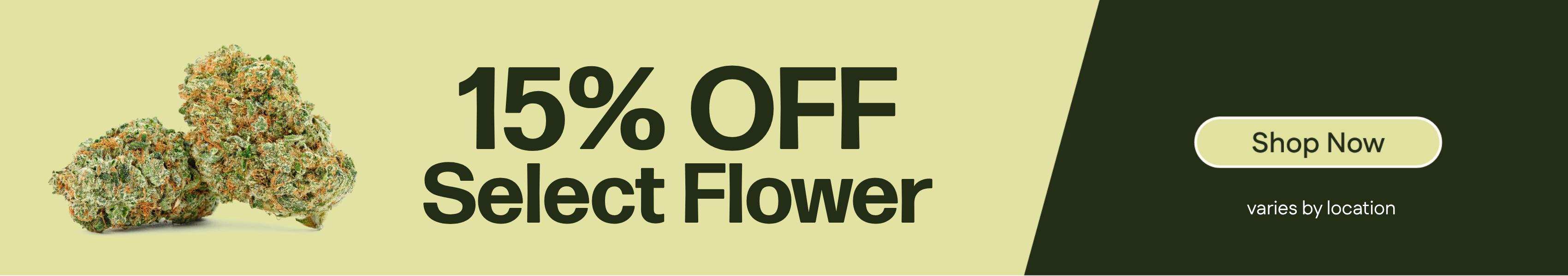 15% Off Select Flower
