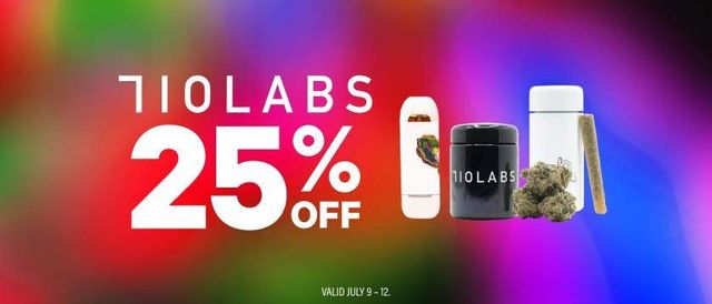 Cannabis Promo, Cannabis Sales, Cannabis Discounts, Cannabis on Sale, 25% Off 710 Labs
