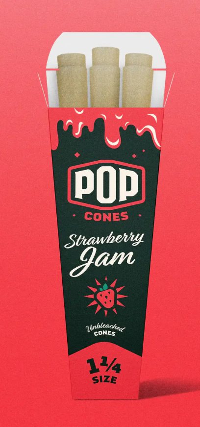 2.0 Unbleached Flavored 1 1/4 6pk POP Cones