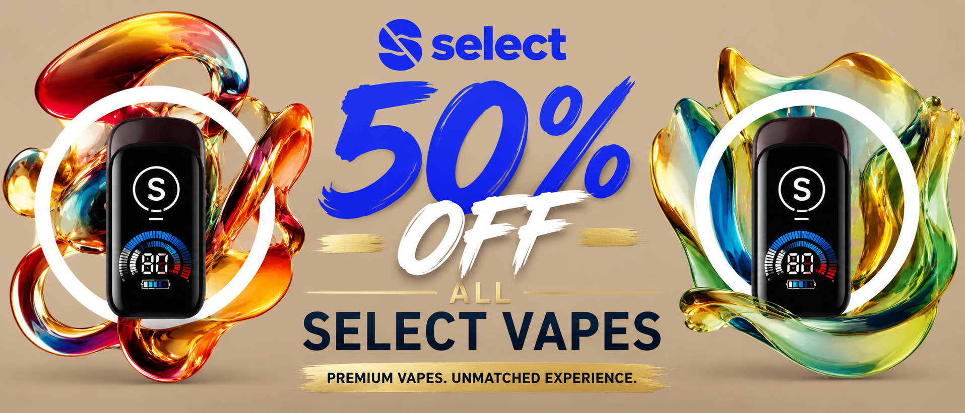Cannabis Promo, Cannabis Sales, Cannabis Discounts, Cannabis on Sale, 50% OFF Select Vapes
