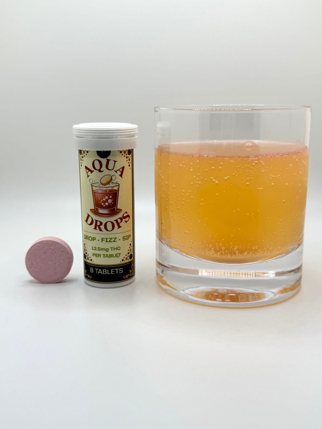 Aqua Drops Blood Orange Drink Mix Capsule/Tablet Edible, 50mg, 2pk - image 2