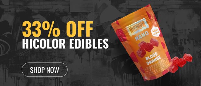 Cannabis Promo, Cannabis Sales, Cannabis Discounts, Cannabis on Sale, 33% off HiColor Edibles