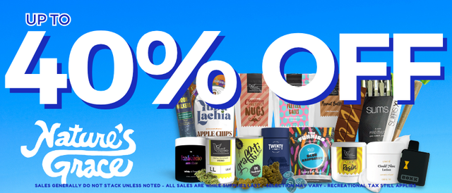 Cannabis Promo, Cannabis Sales, Cannabis Discounts, Cannabis on Sale, Up to 40% off NGW