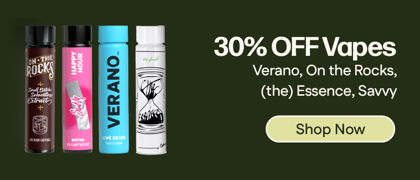 30% OFF Verano, On the Rocks, (the) Essence & Savvy Vapes