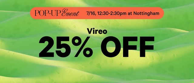 Cannabis Promo, Cannabis Sales, Cannabis Discounts, Cannabis on Sale, POP-UP 12:30-2:30P! 25% Off Vireo Brands