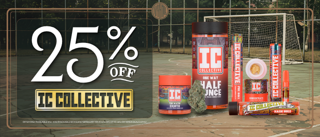 Cannabis Promo, Cannabis Sales, Cannabis Discounts, Cannabis on Sale, IC Collective 25% Off!