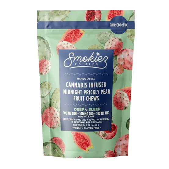 Smokiez Midnight Pear Trifecta CBD:CBN:THC Fruit Chews 100mg
