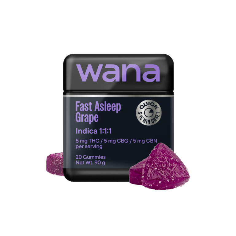 Optimals Fast Asleep Grape 1:1:1 THC:CBG:CBN Wana Optimals Fast Asleep Grape 1:1:1 THC:CBG:CBN Wana