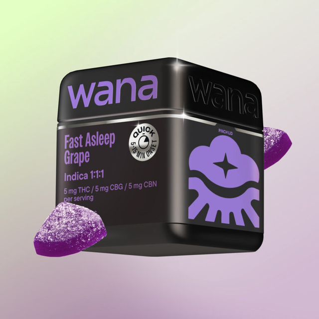 Optimals Fast Asleep Grape 1:1:1 THC:CBG:CBN Wana Optimals Fast Asleep Grape 1:1:1 THC:CBG:CBN Wana