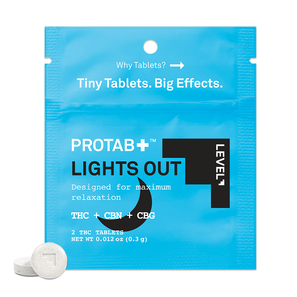 Level Protab Lights Out 20mgTHC+10mgCBN+5mgCBG Tablets Capsule, 40mg, 2pk