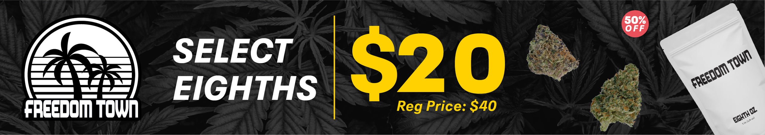 Cannabis Promo, Cannabis Sales, Cannabis Discounts, Cannabis on Sale, 50% OFF | Select FTH 3.5g