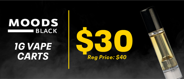 Cannabis Promo, Cannabis Sales, Cannabis Discounts, Cannabis on Sale, $30 | BLK Line 1g Carts