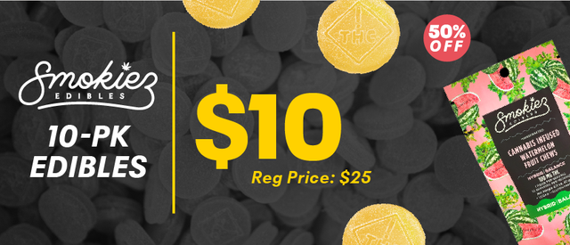 Cannabis Promo, Cannabis Sales, Cannabis Discounts, Cannabis on Sale, $10 | Smokiez Gels