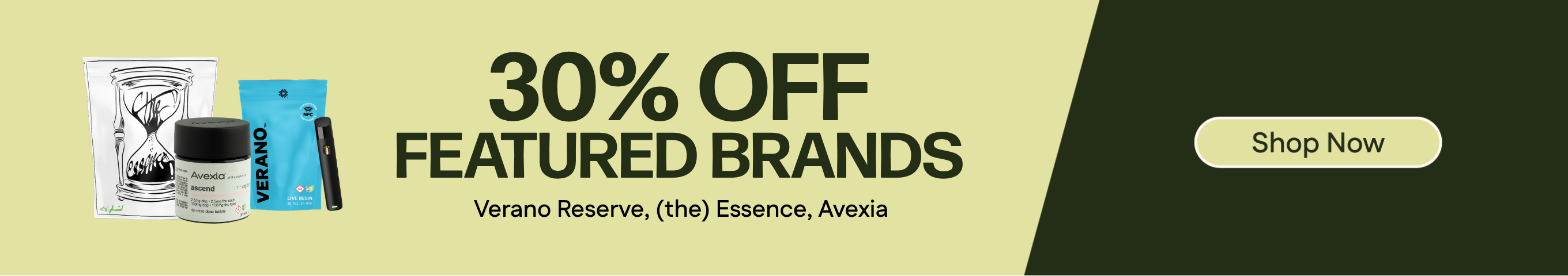 30% OFF Featured Brands