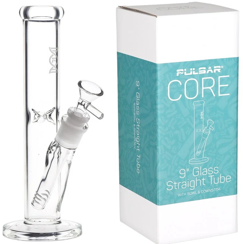 Pulsar CORE Straight Tube Glass Pipes, 9"