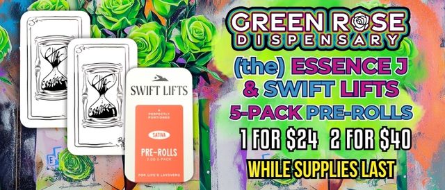 Cannabis Promo, Cannabis Sales, Cannabis Discounts, Cannabis on Sale, Swift Lifts 5-Pack Pre-Rolls  2 for $40!