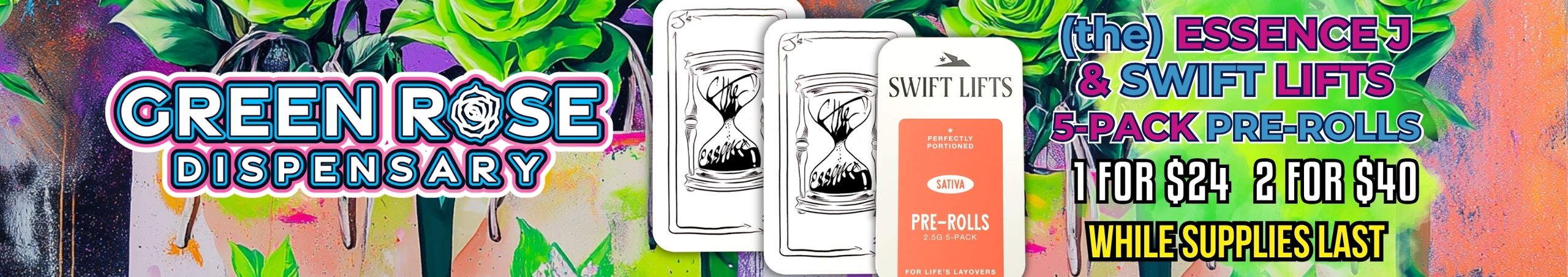 Cannabis Promo, Cannabis Sales, Cannabis Discounts, Cannabis on Sale, Swift Lifts 5-Pack Pre-Rolls  2 for $40!