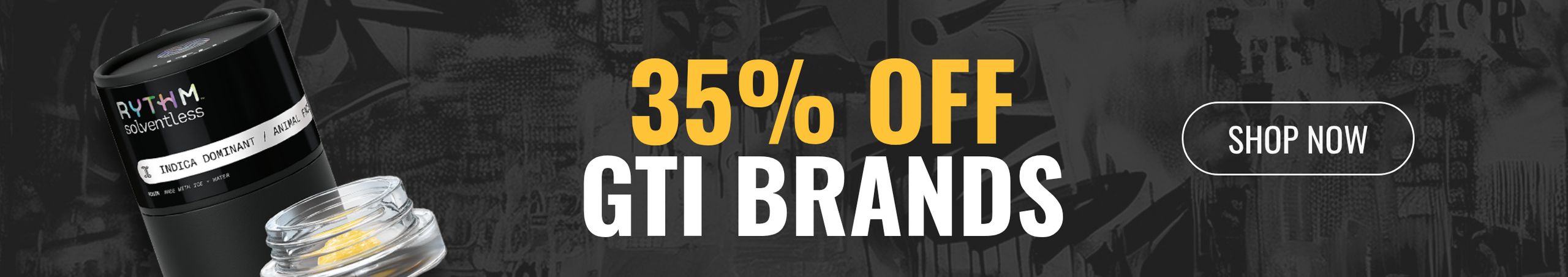 Cannabis Promo, Cannabis Sales, Cannabis Discounts, Cannabis on Sale, 35% Off Rythm, Good Green, &Shine & More GTI