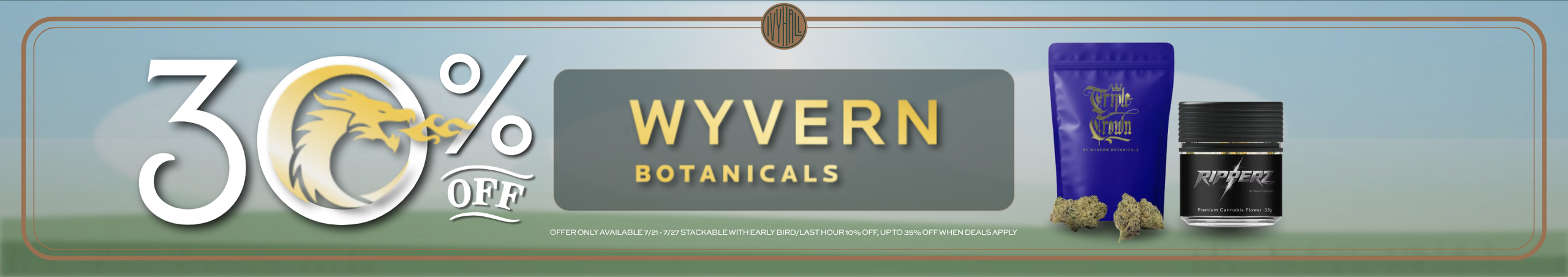 Cannabis Promo, Cannabis Sales, Cannabis Discounts, Cannabis on Sale, Wyvern Botanicals 30% Off!