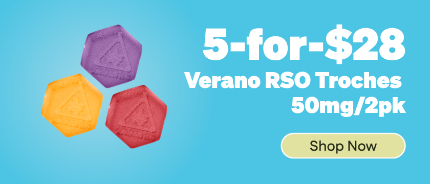 5-for-$28 - Verano RSO Troche 50mg/2pk