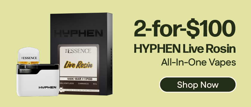 2-for-$100 HYPHEN All-in-One Live Rosin Vapes