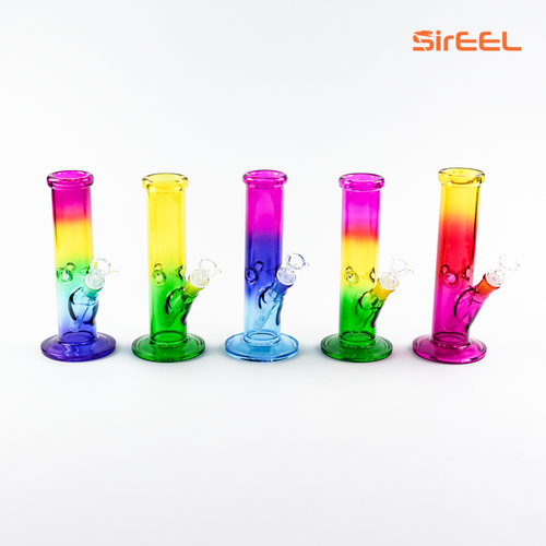 10" Straight Rainbow Gradient Bong SirEEL
