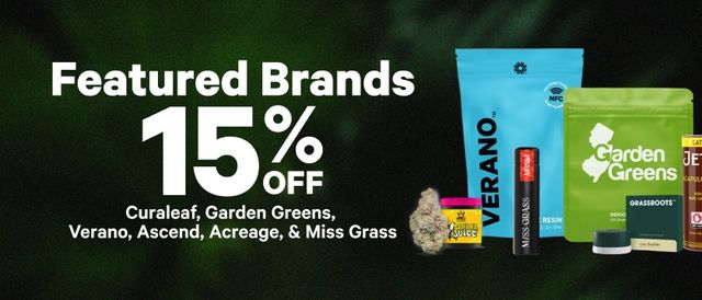 Cannabis Promo, Cannabis Sales, Cannabis Discounts, Cannabis on Sale, 15% Off Featured Brands