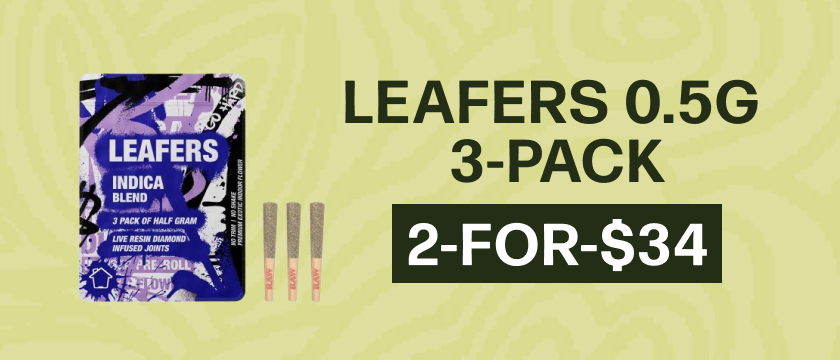 2-for-$34 Leafers 0.5g 3-pack