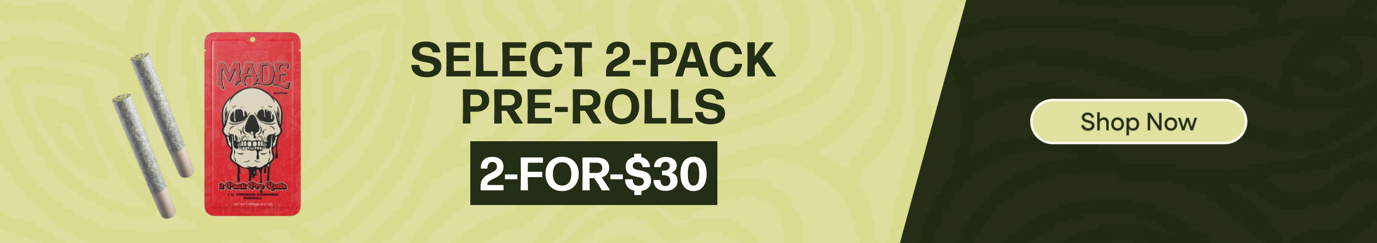 2-for-$30 Select 2pk Pre-rolls