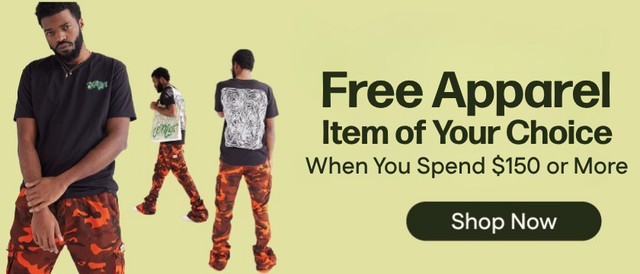 Cannabis Promo, Cannabis Sales, Cannabis Discounts, Cannabis on Sale, Spend $150, Get One FREE Apparel Item