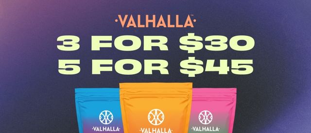 Cannabis Promo, Cannabis Sales, Cannabis Discounts, Cannabis on Sale, 3/$30 or 5/$45 Valhalla Edibles